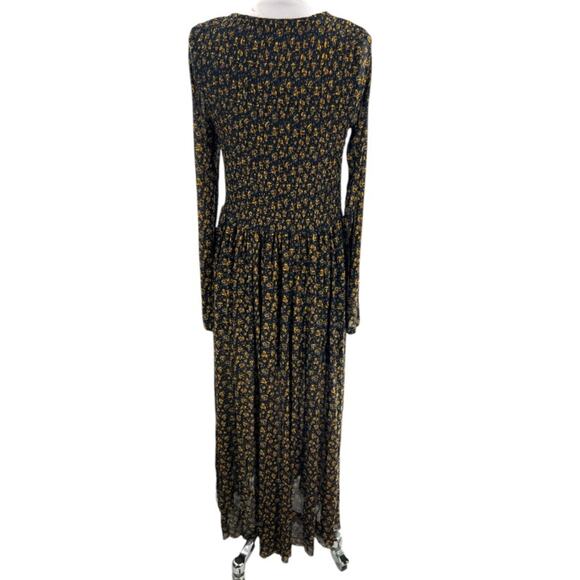 Free people Hello And Goodbye floral Mesh Midi Dress Sz M - Picture 4 of 6